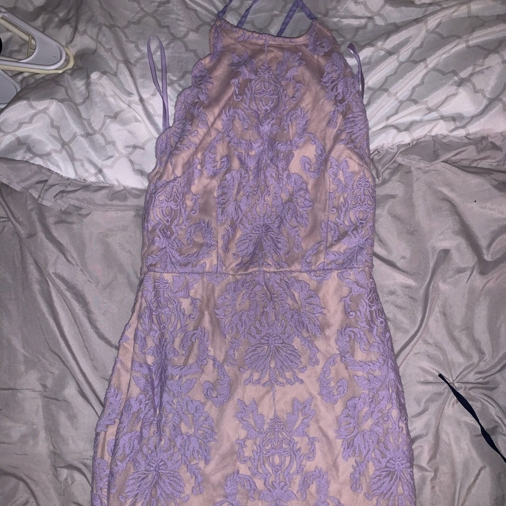 Purple mini dress